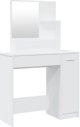 vidaXL Toaletka z lustrem, aspri, 86,5x35x136 cm