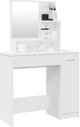vidaXL Toaletka z lustrem, aspri, 86,5x35x136 cm