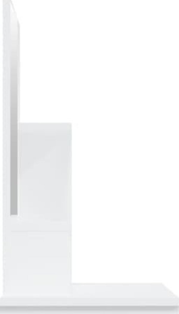 vidaXL Toaletka z lustrem, aspri, 86,5x35x136 cm