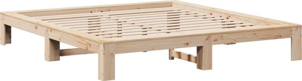 vidaXL Rama κρεβατιου χωρις στρωμα 200x200 cm μασιφ πευκο