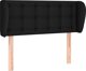 vidaXL Zaglowek uszak, czarny, 83x23x78/88 cm, tkanina