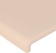 vidaXL Zaglowek do lozka z LED cappuccino 90x5x78/88 cm ekoskora