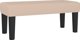 vidaXL Κρεβάτι continental με στρώμα, cappuccino, οικολογικό δέρμα, 90x200 cm