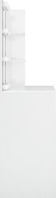 vidaXL Toaletka z oswietleniem LED, biala, polysk, 74,5x40x141 cm