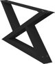 vidaXL Nogi do stolika kawowego 2 szt. Czarne 70x(30-31,3) cm Stal