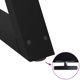 vidaXL Nogi do stolika kawowego 2 szt. Czarne 70x(30-31,3) cm Stal