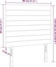 vidaXL Κεφαλαριά για κρεβάτι, 2 τεμ., κρεμ, 80x5x78/88 cm, ύφασμα