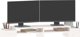vidaXL Βάση οθόνης, λευκή, 100x27,5x15 εκ, από μασίφ πεύκο