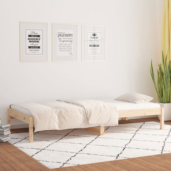 vidaXL Καναπές-κρεβάτι ημέρας, 90 x 190 cm, μονό, ελαφρύ ξύλο πεύκου