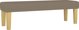 vidaXL Κρεβάτι κοντινένταλ με στρώμα, taupe, ύφασμα, 140x190 εκ.