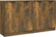 vidaXL Σετ 2 Κομώδες, Καπνισμένο Δρυς, 60x30x70 cm