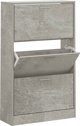 vidaXL Szafka na buty, szarosc betonu, 63x24x103 cm