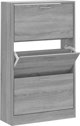 vidaXL Szafka na buty, γκρι δρυς Σομόνα, 63x24x103 εκ.