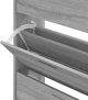 vidaXL Szafka na buty, γκρι δρυς Σομόνα, 63x24x103 εκ.