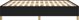vidaXL Ράμα κρεβατιού μαύρη με ύφασμα 180x200 cm
