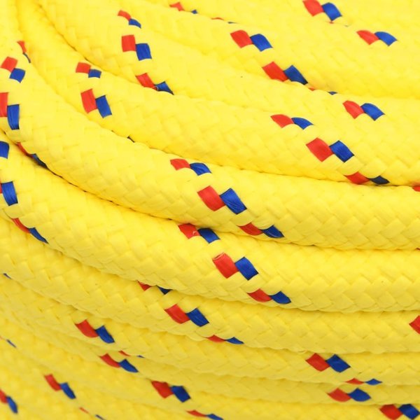 vidaXL κίτρινο ναυτικό σκοινί 16 mm, 250 μέτρα, πολυπροπυλένιο