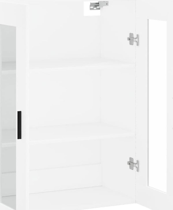 vidaXL Κρεμαστή ντουλάπα, λευκή, 69,5x34x90 εκ