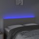 vidaXL Zaglowek do lozka z LED szary 144x5x78/88 cm sztuczna skora