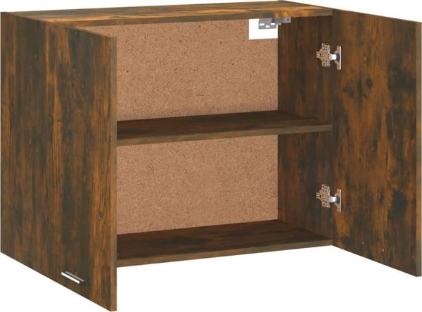 vidaXL Κρεμαστό ντουλάπι από καπνιστή δρυ 80 x 31 x 60 cm
