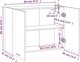 vidaXL Κρεμαστό ντουλάπι από καπνιστή δρυ 80 x 31 x 60 cm