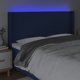 vidaXL Zaglowek do lotka z LED, niebieski, 163x16x118/128 cm, tkanina