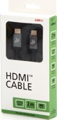 Καλώδιο HDMI 2.1 NoName, Υπερυψηλή Ταχύτητα 8K@60Hz, 48Gb/s, 2m, Επιχρυσωμένο με Αλουμινένιο Περίβλημα, Γκρι