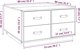 vidaXL Stolik kawowy, czarny, 80x80x45 cm, lite drewno sosnowe