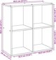 vidaXL Ράφι διαχωριστικό καπνιστής δρυός 69,5x29x69,5 εκ.