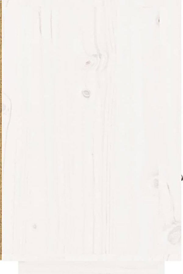 vidaXL Σετ 2 νυχτερινών κομοδίνα λευκά 40x34x55 cm από μασίφ πεύκο