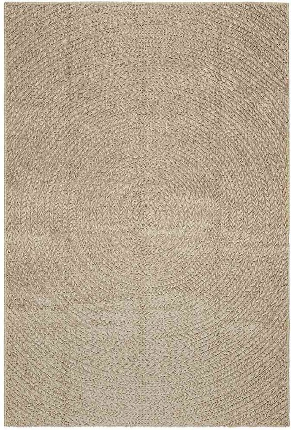 vidaXL Χαλί ZIZUR Μπεζ 140x200 cm Σχεδιασμένο σαν Τζούτι