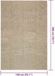 vidaXL Χαλί ZIZUR Μπεζ 140x200 cm Σχεδιασμένο σαν Τζούτι