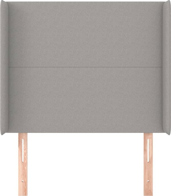 vidaXL Zagloek uszak jasnoszary 93x16x118/128 cm tkanina