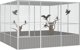 vidaXL vidaXL Woliera, szara, 302,5x324,5x211,5 cm, galwanizowana stal