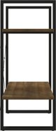 vidaXL Ράφι για βιβλία με 2 ράφια, καφέ δρυς, 60x30x70 cm