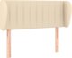 vidaXL Zaglope uszak kremowy, 83x23x78/88 cm, tkanina