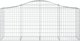 vidaXL Kosze gabionowe, 2 τεμ, 200x50x80/100 εκ, γαλβανισμένο σίδερο