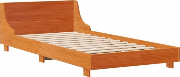 vidaXL Rama lozka bez materaca woskowy braz 100x200 cm lita sosna