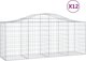 vidaXL Kosze gabionowe, 12 τεμ, 200x50x80/100 εκ, γαλβανισμένο σίδερο