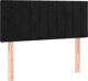 vidaXL Κρεβάτι Continental με στρώμα, μαύρο, βελούδο, 100 x 200 cm