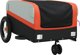 vidaXL Ποδηλατική τρέιλερ, μαύρο-πορτοκαλί, 30 kg, σίδηρος