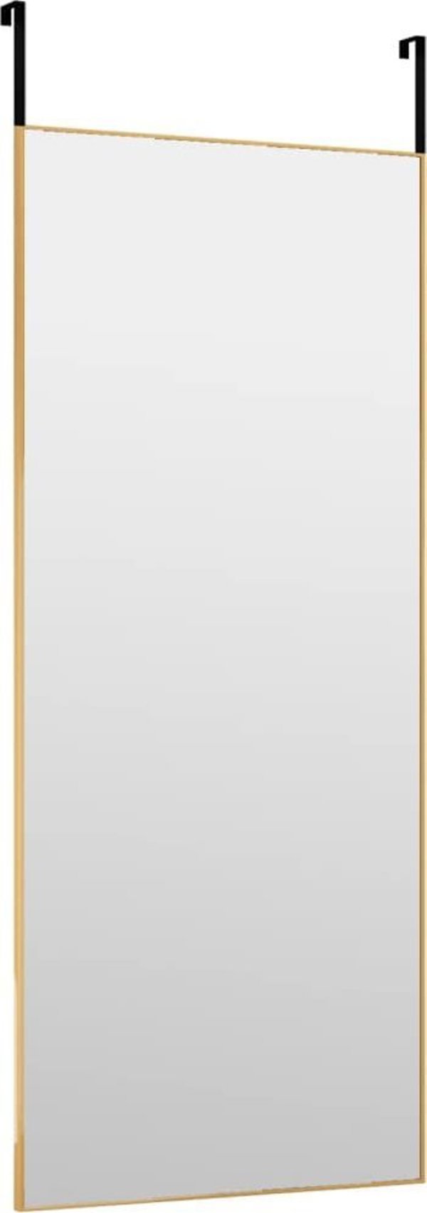 vidaXL Καθρέφτης πόρτας χρυσός, 40x100 cm, γυαλί και αλουμίνιο