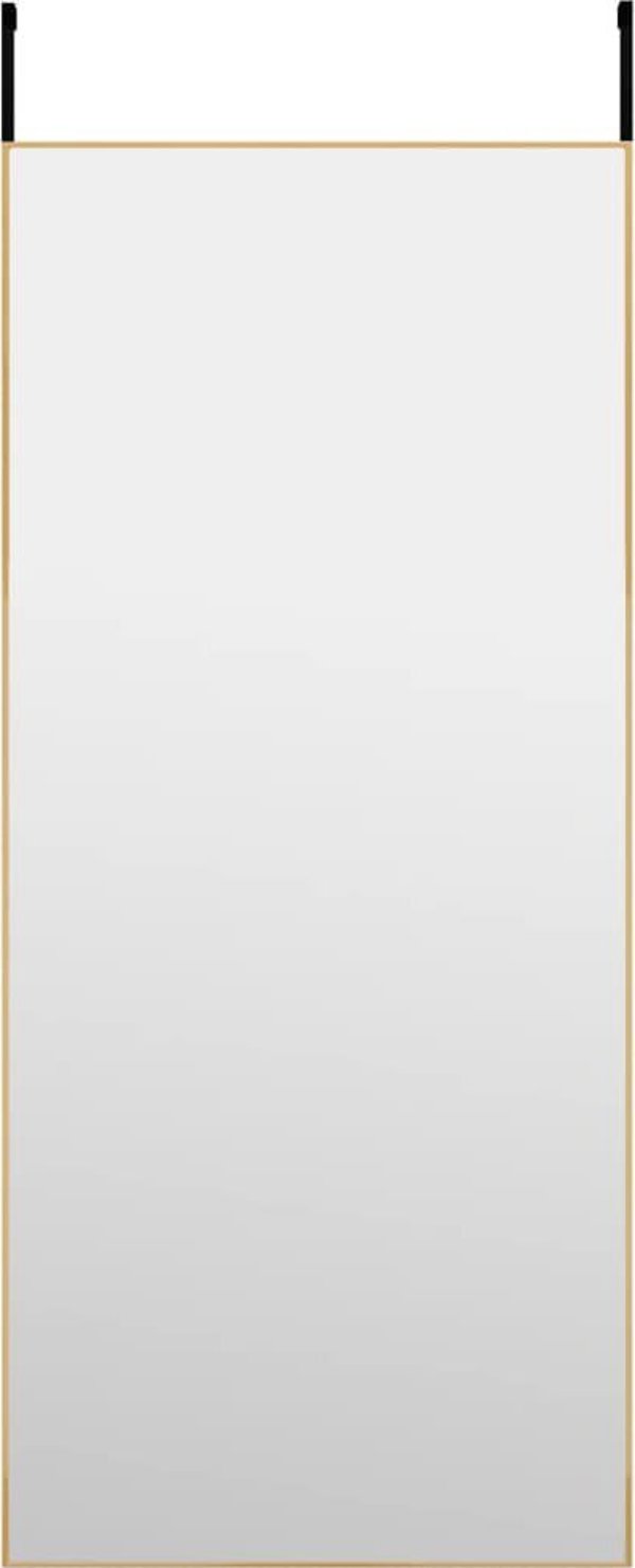vidaXL Καθρέφτης πόρτας χρυσός, 40x100 cm, γυαλί και αλουμίνιο