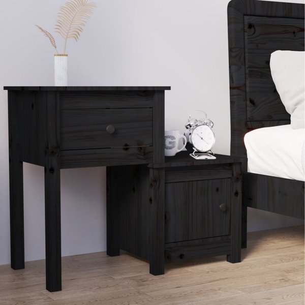 vidaXL vidaXL Szafka nocna, 79,5x38x65,5 cm, lite drewno sosnowe
