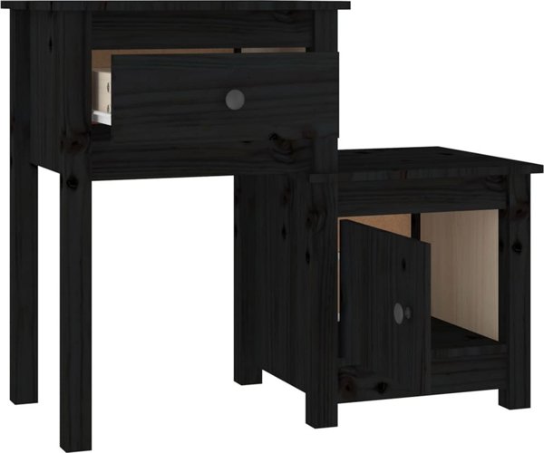 vidaXL vidaXL Szafka nocna, 79,5x38x65,5 cm, lite drewno sosnowe