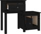 vidaXL vidaXL Szafka nocna, 79,5x38x65,5 cm, lite drewno sosnowe