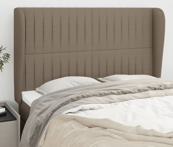 vidaXL Υποστύλωμα κεφαλιού uszak, ταουπέ, 147x23x118/128 cm, ύφασμα