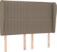 vidaXL Υποστύλωμα κεφαλιού uszak, ταουπέ, 147x23x118/128 cm, ύφασμα