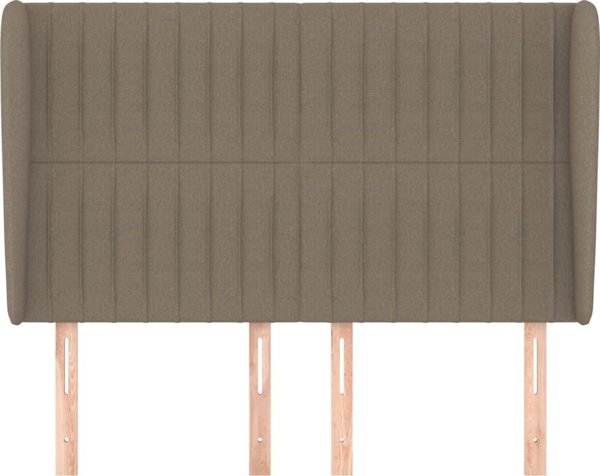 vidaXL Υποστύλωμα κεφαλιού uszak, ταουπέ, 147x23x118/128 cm, ύφασμα