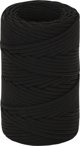 vidaXL vidaXL Linka robocza, czarna, 2 mm, 250 m, poliester