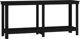 vidaXL Μαύρος πάγκος εργασίας 180x50x80 cm από μασίφ ξύλο πεύκου